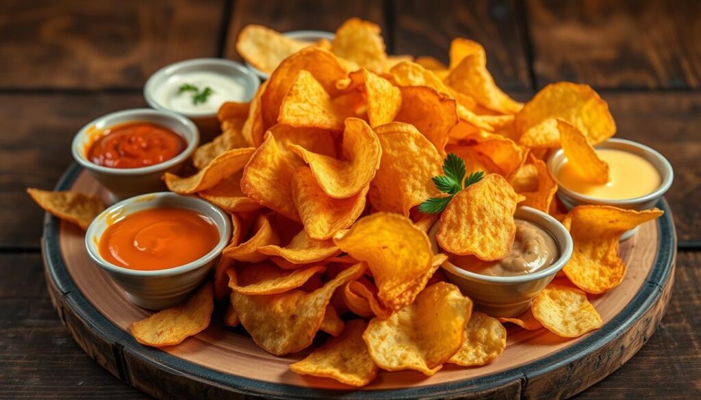 Chips und Dips Serviervorschläge