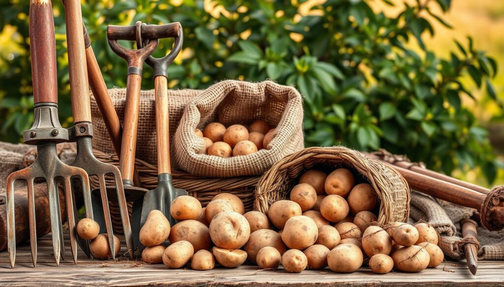 Erntewerkzeuge für Kartoffeln