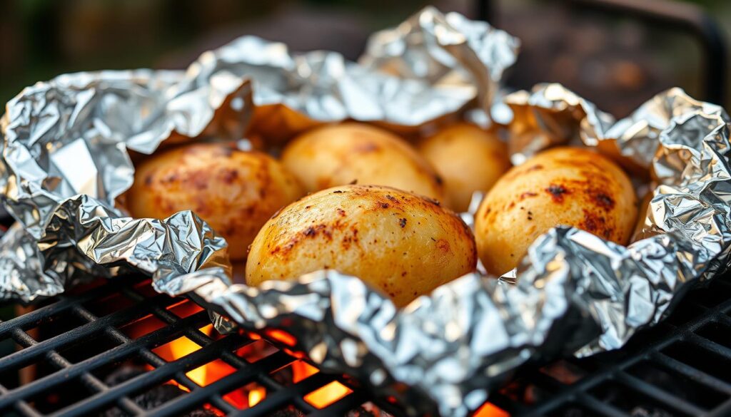 Folienkartoffeln auf dem Grill