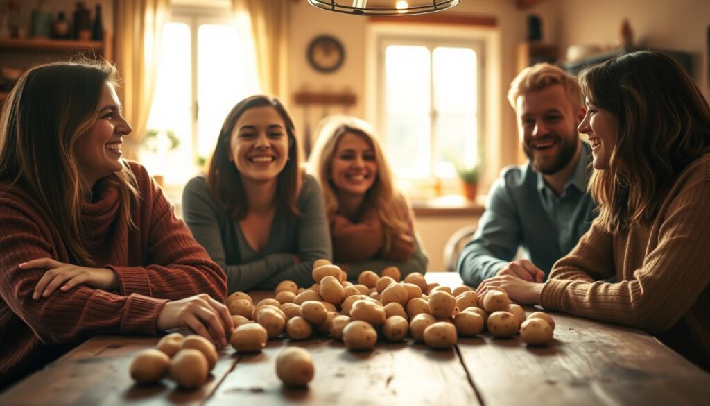 Freundschaft und Kartoffeln Gemeinsamkeiten