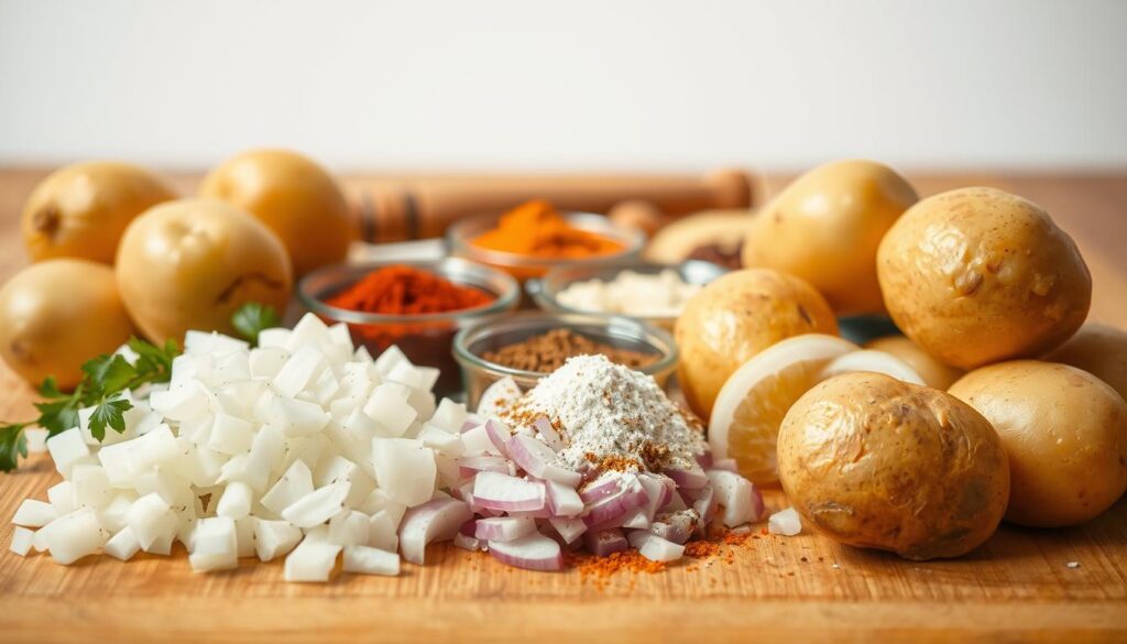 Frische Zutaten für Kartoffel Döner