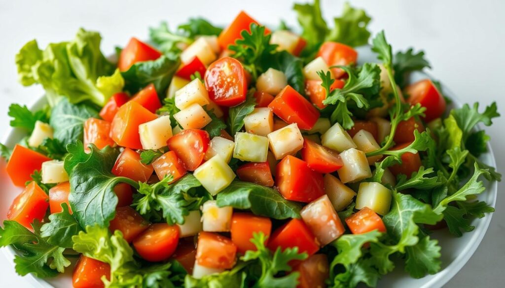 Frischer Salat mit Gemüse