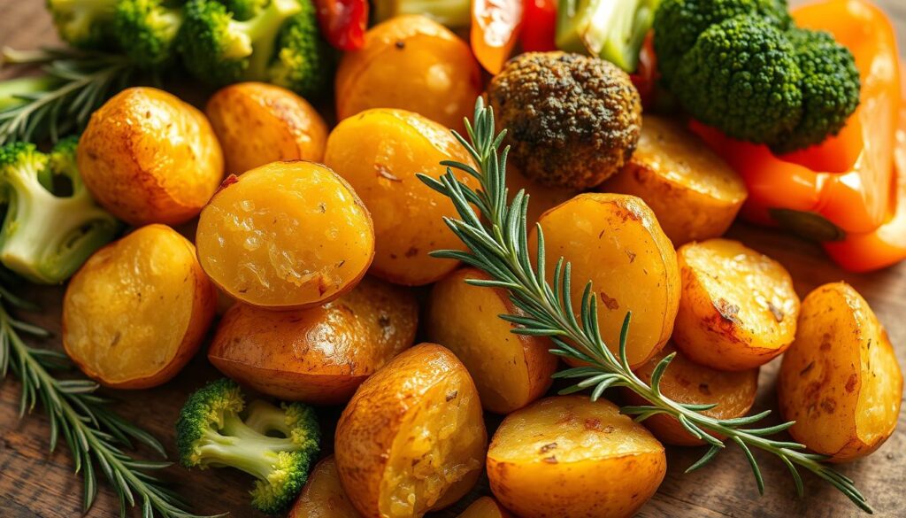 Gesunde Ernährung mit Bratkartoffeln