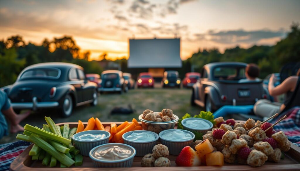 Gesunde Snacks fürs Autokino