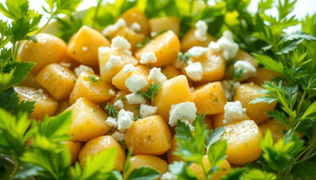 Gesunder Kartoffelsalat mit Zitrone