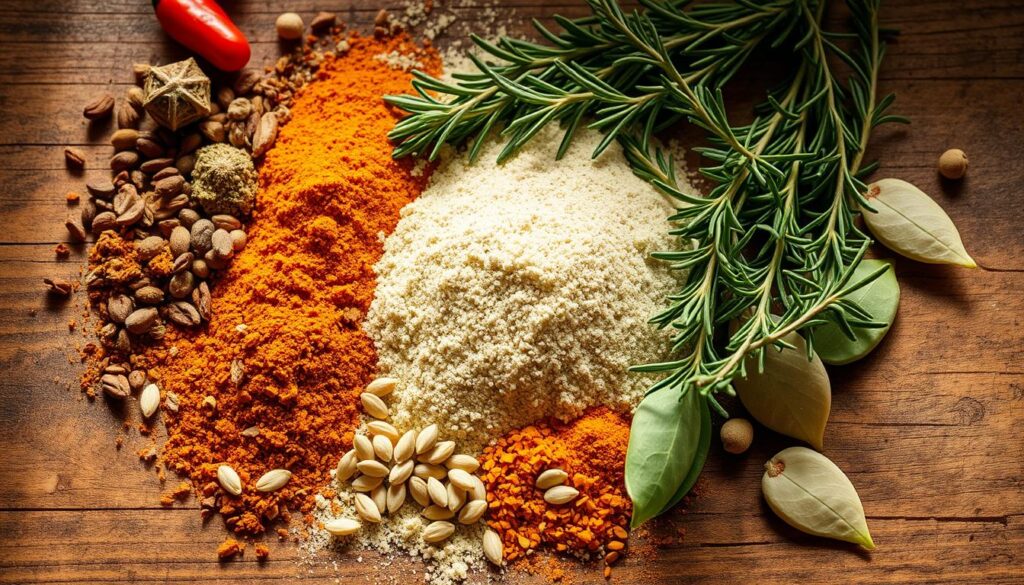 Gewürze für das Rezept