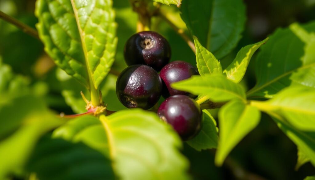 Giftige Beeren der Kartoffel