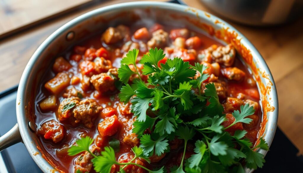 Hackfleischsauce Zubereitung