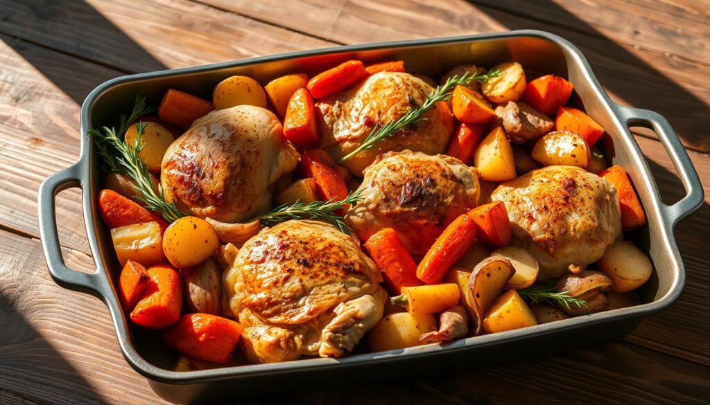 Hähnchen Traybake