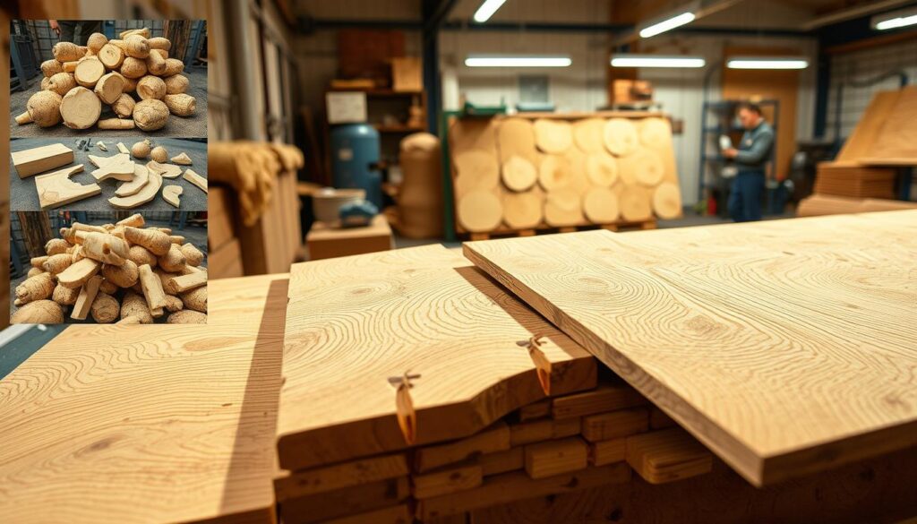 Herstellungsverfahren von Kartoffelholz