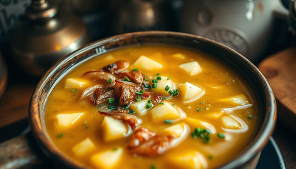 Herzhafte Kartoffel-Bier-Suppe