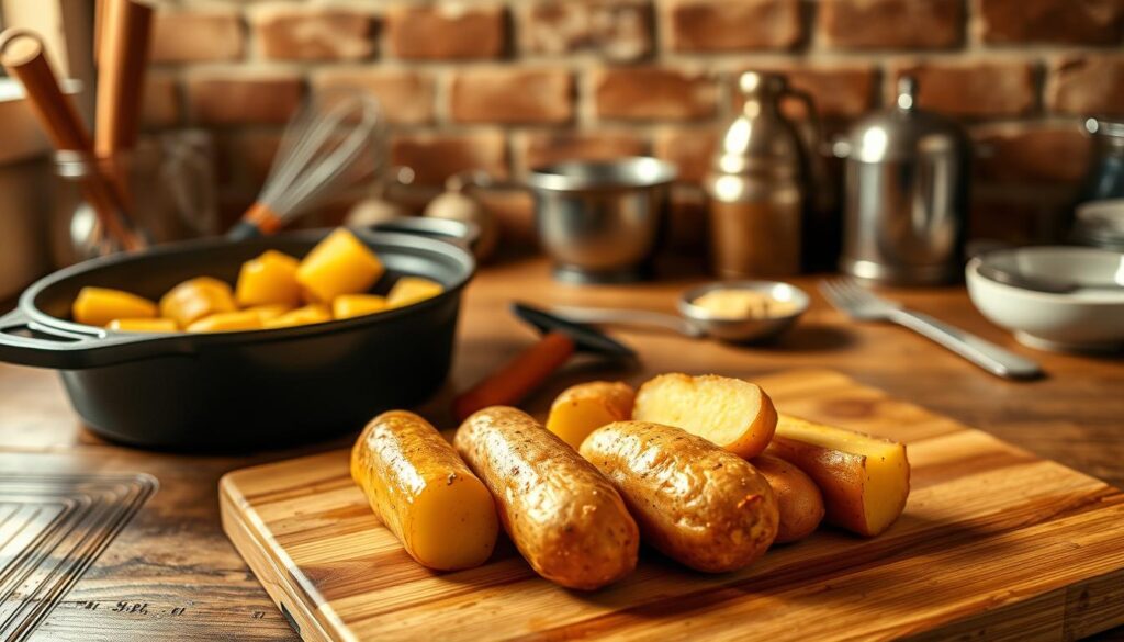 Herzoginkartoffeln backen