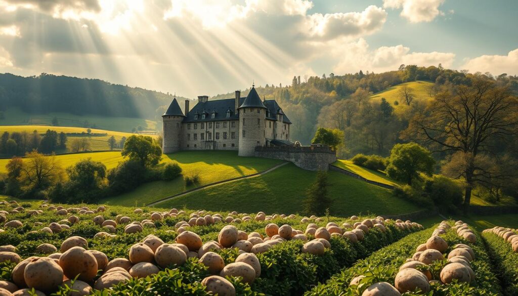 Hintergrund der Schlosskartoffeln