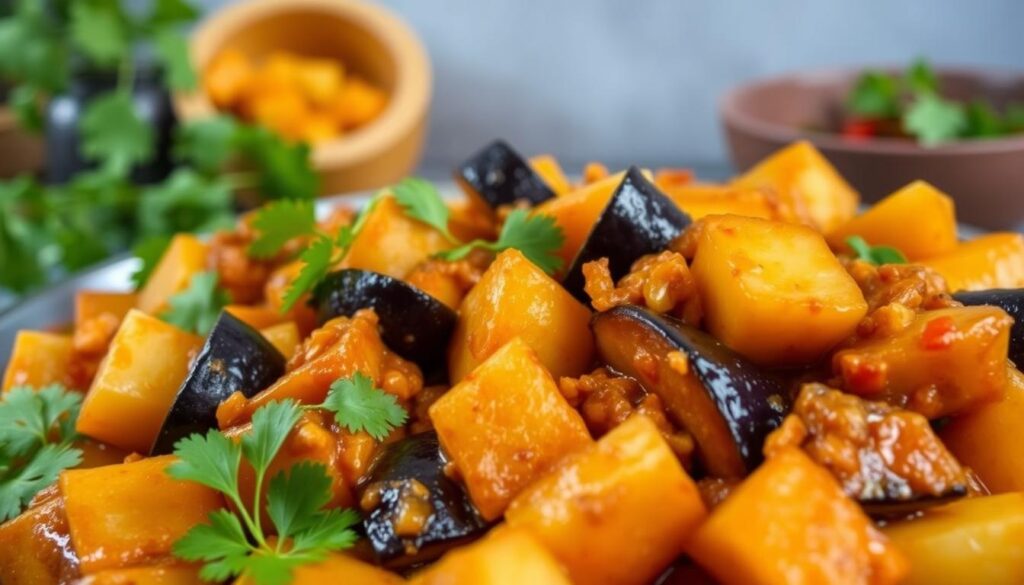 Indisch inspiriertes Aloo Baingan