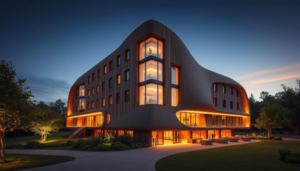 Innovative Architektur des Kartoffel-Hotels