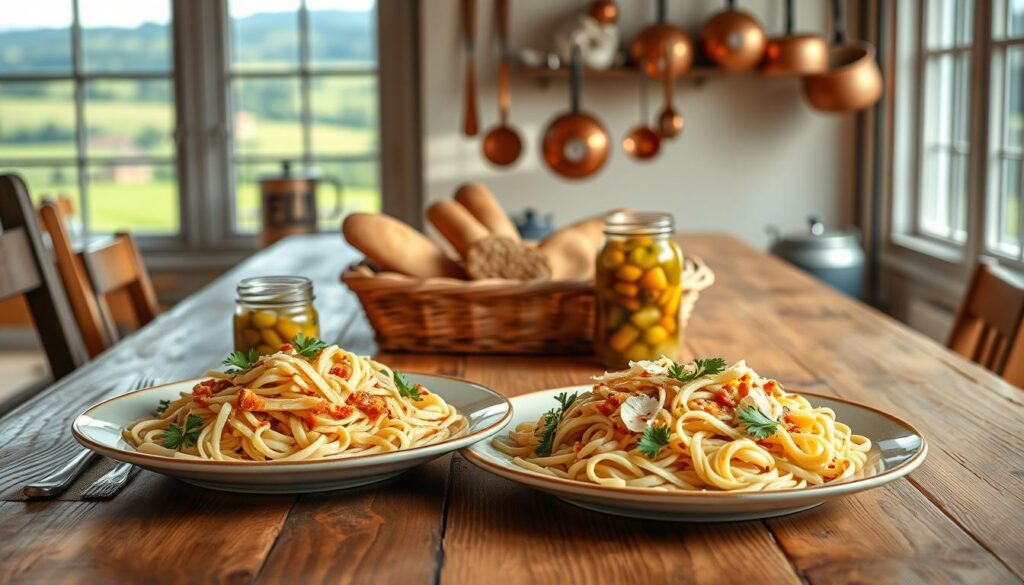 Italienische und deutsche Küche Fusion