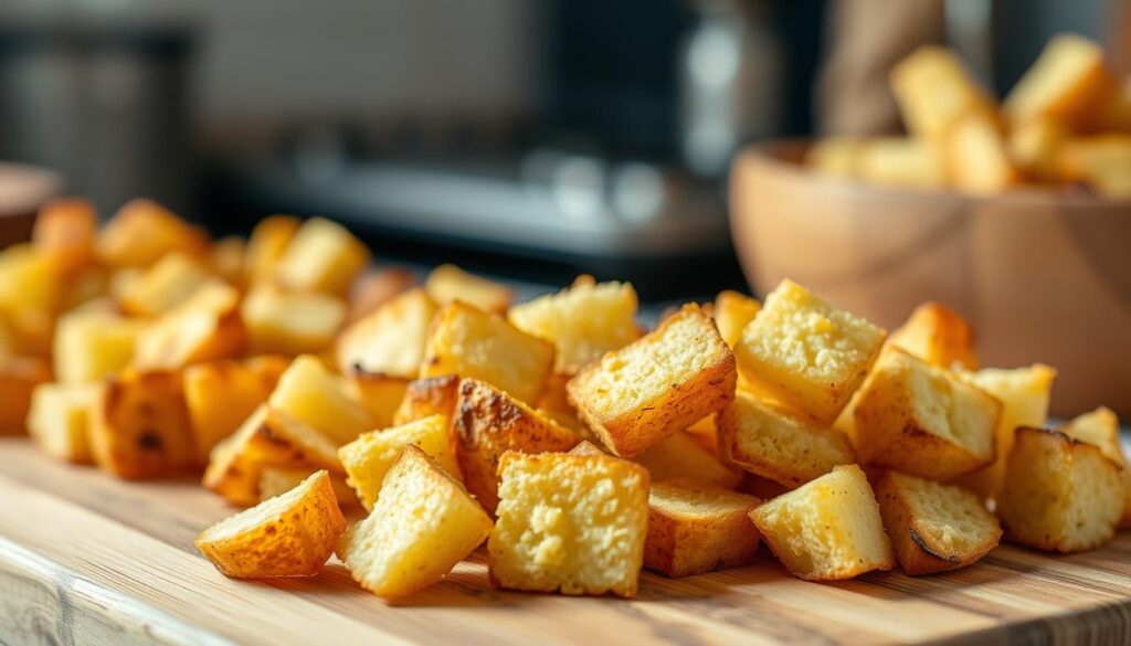 Kartoffel Croutons Zubereitung