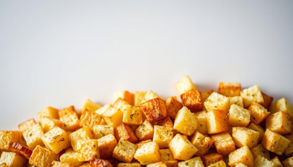 Kartoffel Croutons Zubereitung