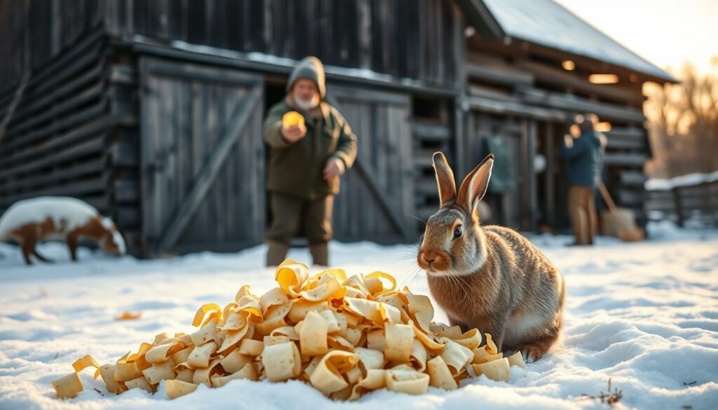 Kartoffel-Fütterung im Winter