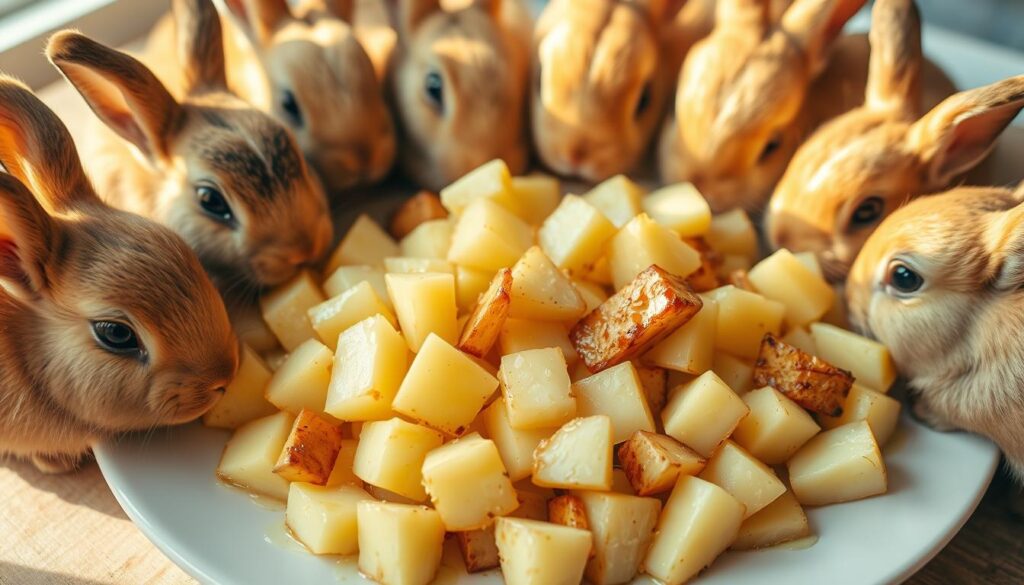 Kartoffel-Zubereitung für Kaninchen