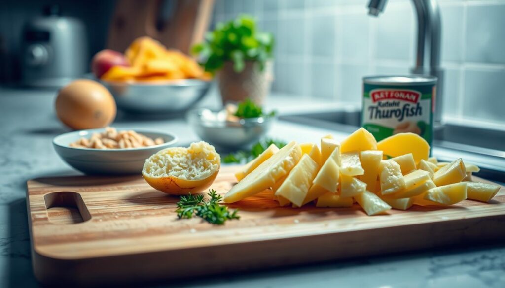 Kartoffel mit Thunfisch Zubereitung