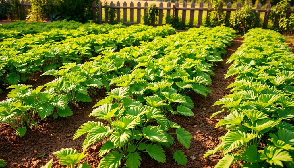 Kartoffelanbau im Garten