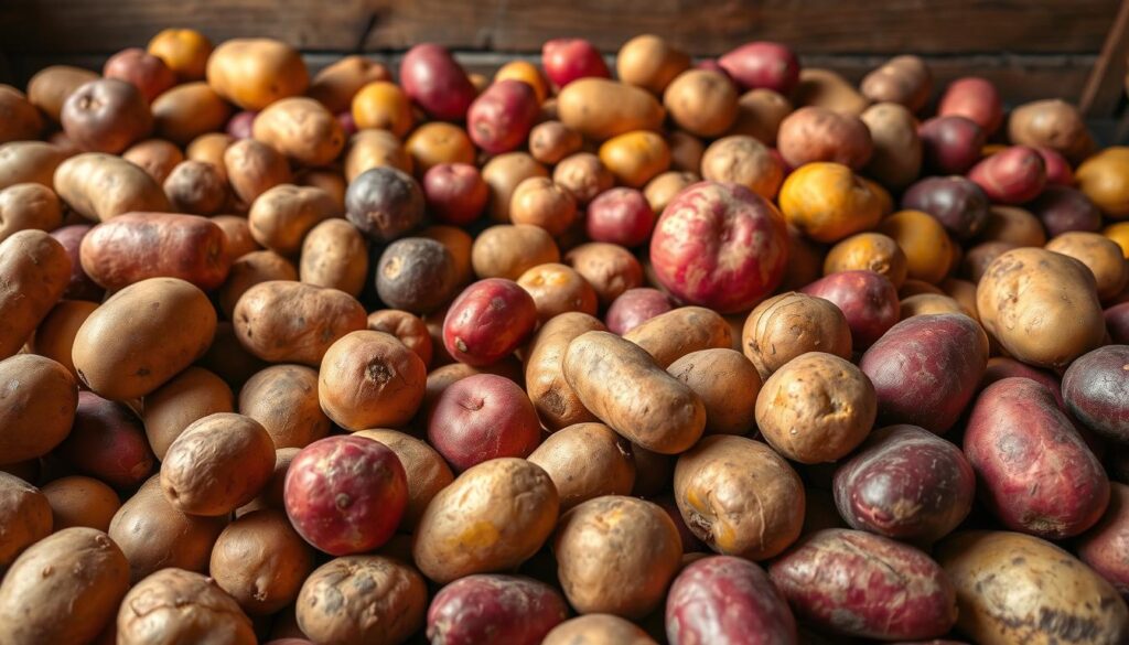 Kartoffelfarben Vielfalt