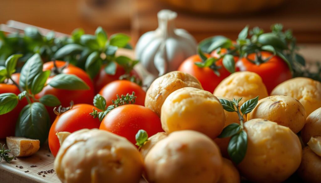 Kartoffeln mit Tomatensauce Zutaten