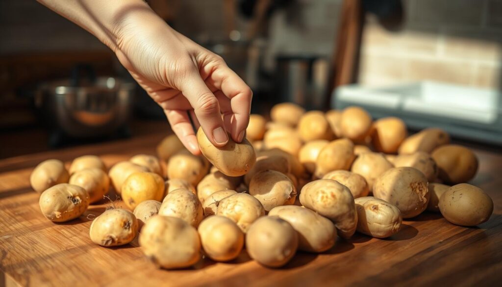 Kartoffeln prüfen