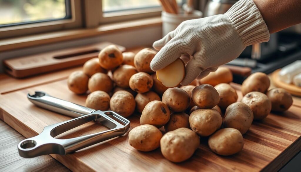 Kartoffeln schälen