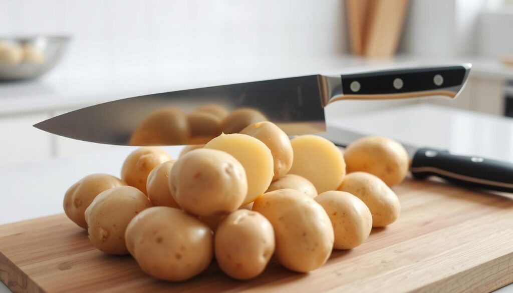 Kartoffeln schneiden