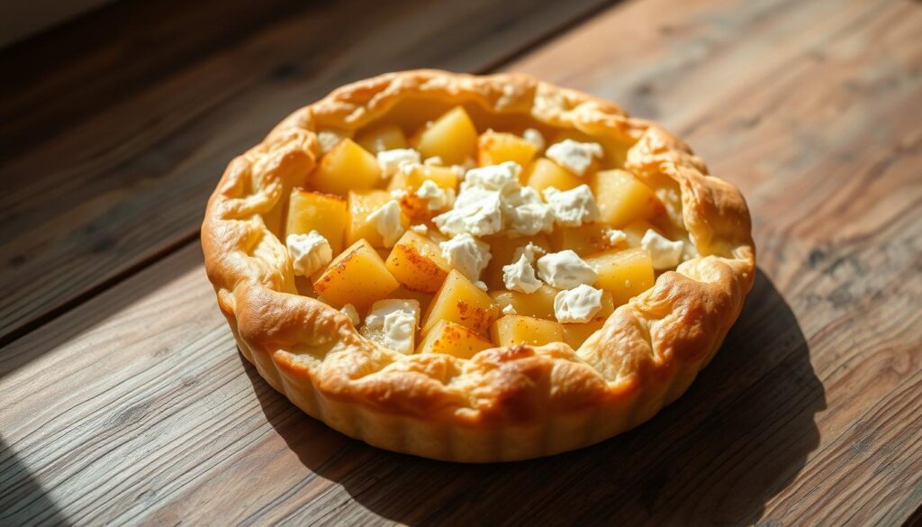 Kartoffeln und Feta im Blätterteig