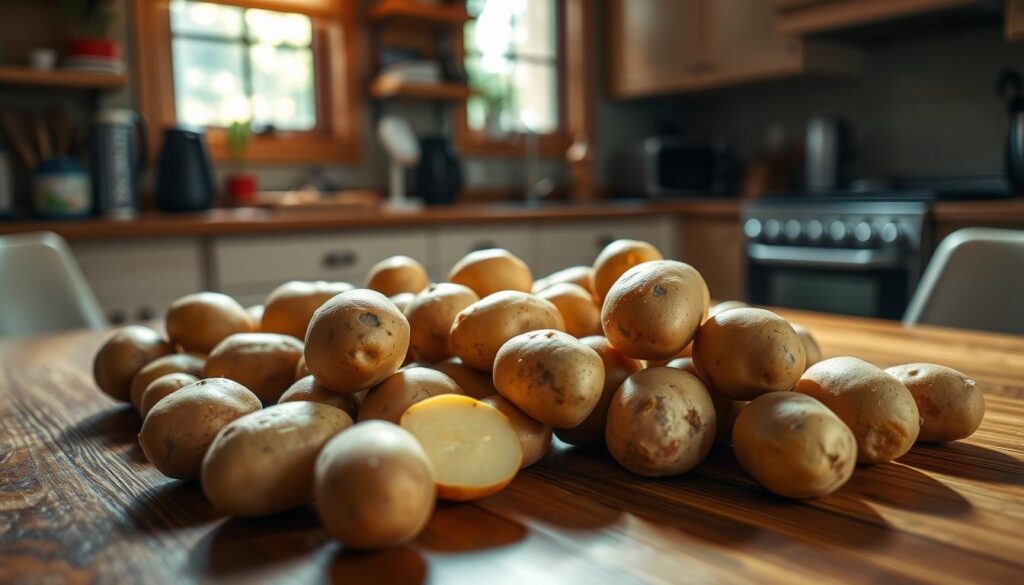 Kartoffeln vor dem Training
