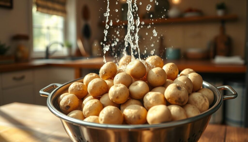 Kartoffeln waschen