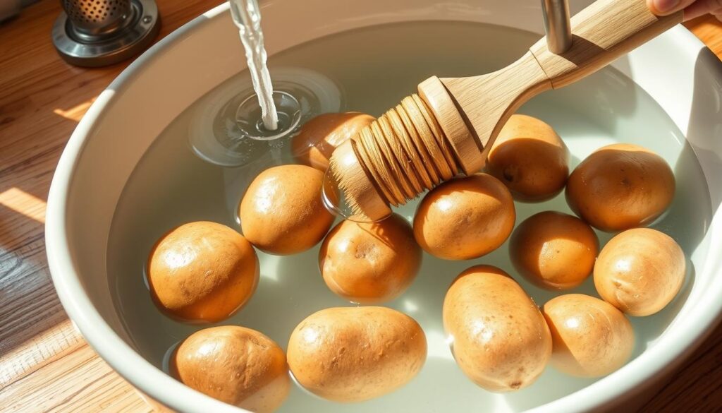 Kartoffeln waschen