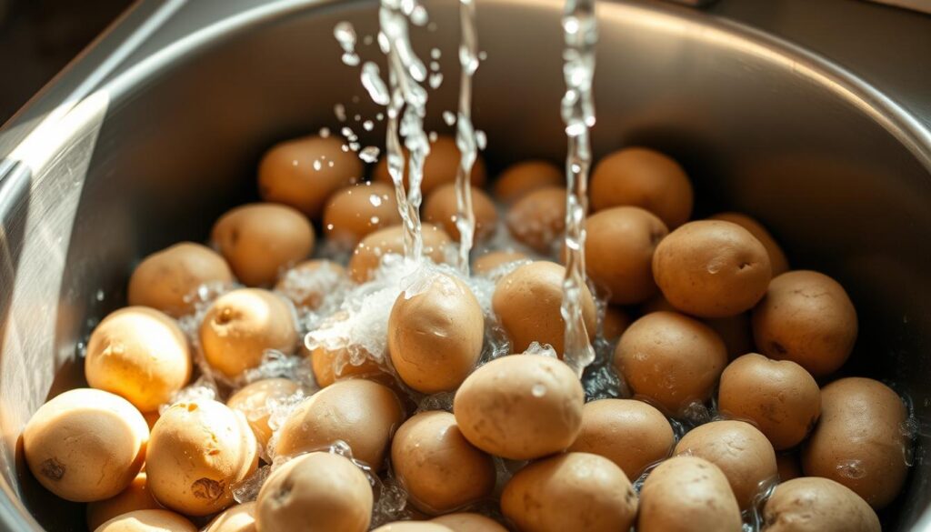 Kartoffeln waschen