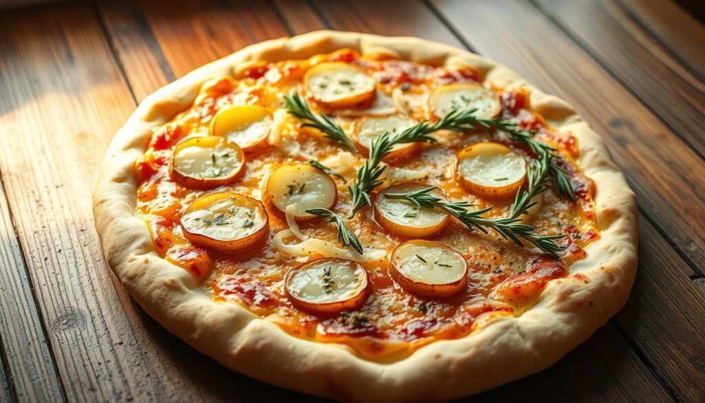 Kartoffelpizza Pfanne