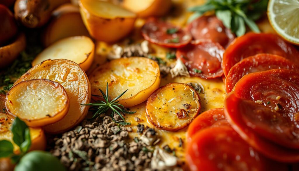 Kartoffelpizza Zubereitung