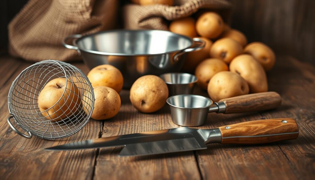 Kartoffelreinigung Werkzeuge