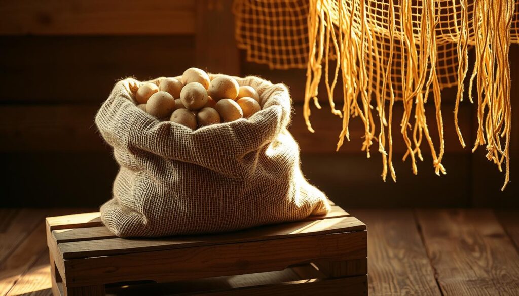 Kartoffelsack Anwendung