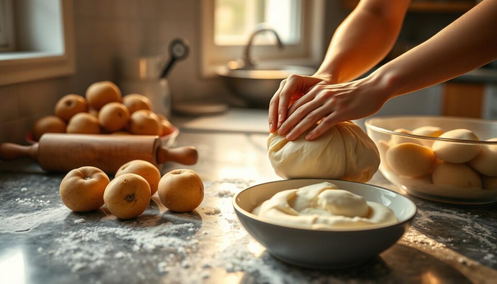 Kartoffelteig herstellen