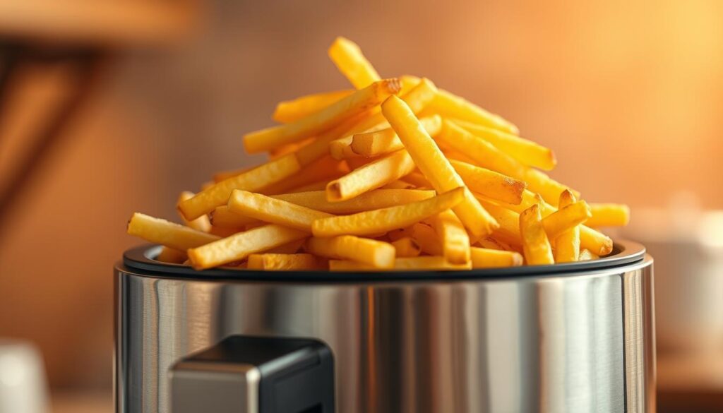 Knusprige Pommes in der Heißluftfritteuse