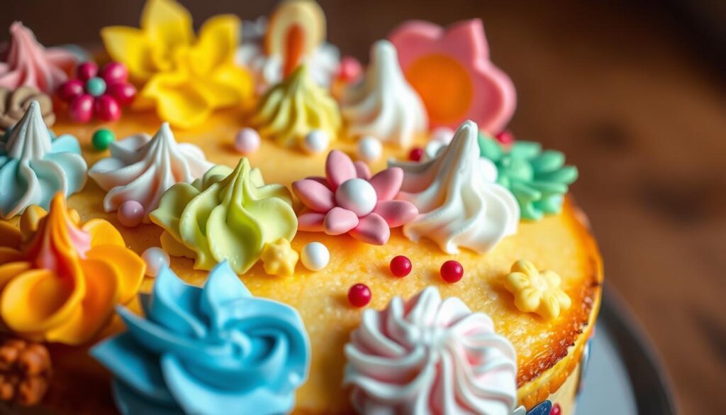 Kreative Dekoration für Kuchen