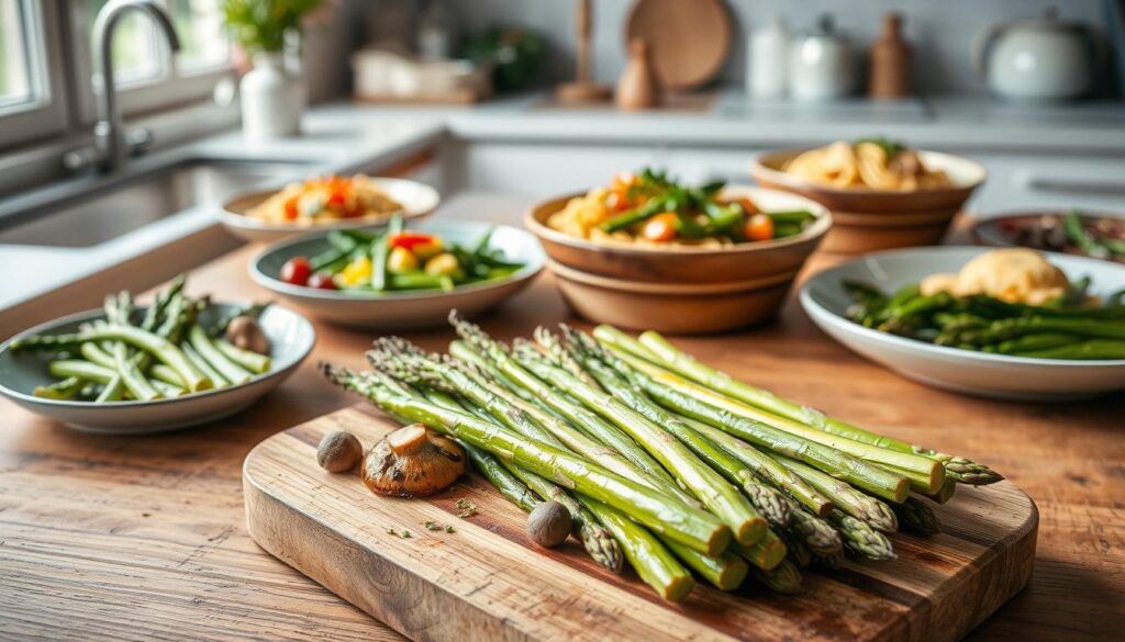 Kreative Rezeptvarianten mit grünem Spargel
