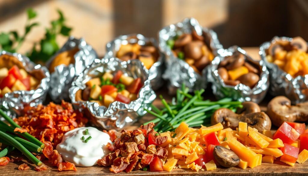 Kreative Toppings für Folienkartoffeln