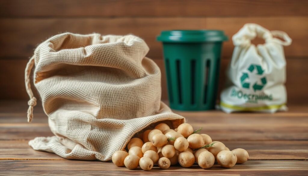 Nachhaltige Entsorgung Kartoffelsack