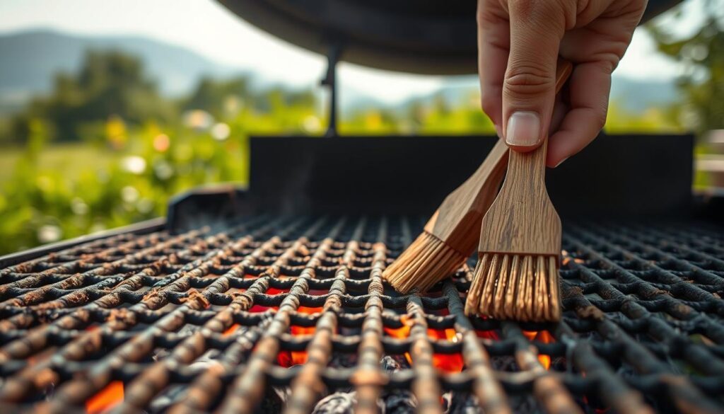 Natürliche Reinigung des Grillrosts