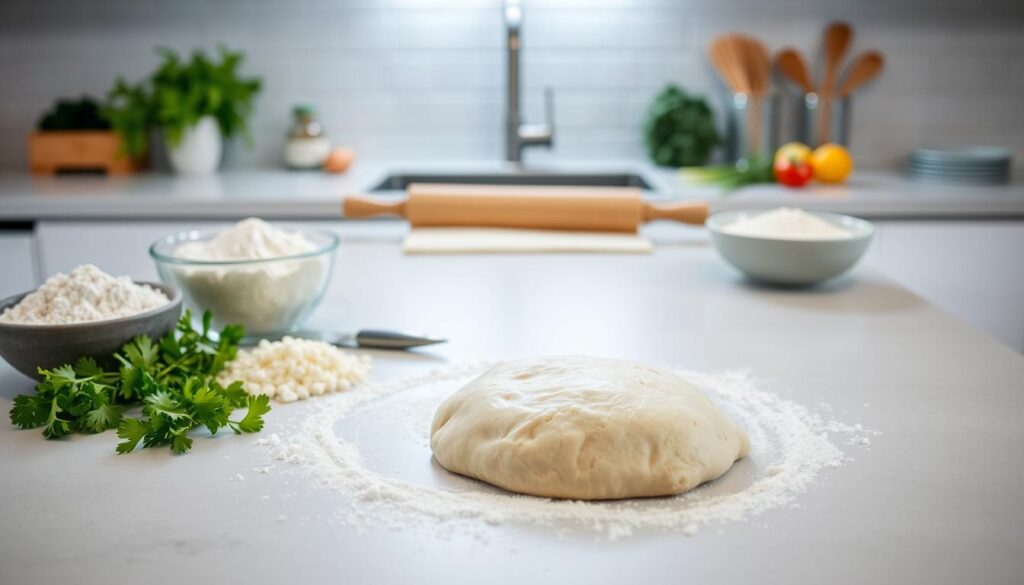 Optimale Arbeitsfläche für Teigtaschen