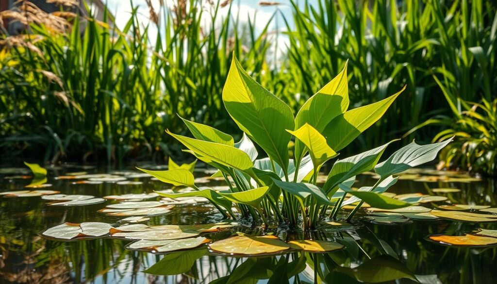 Pfeilkraut im Gartenteich