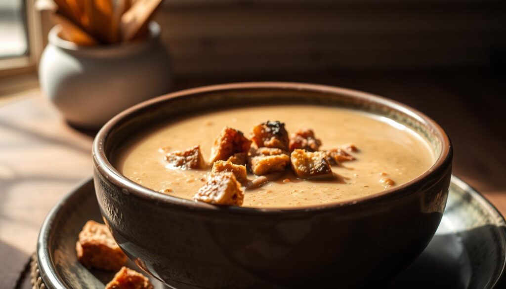 Pumpernickel-Crunch Suppe
